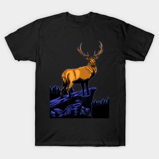 Gold Reindeer T-Shirt
